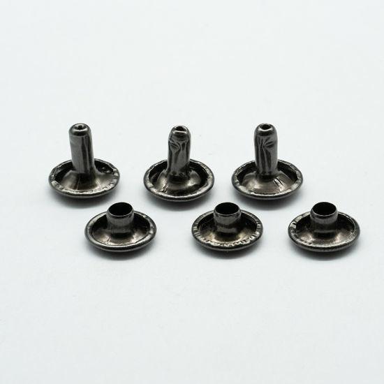 Antique Brass Solid Brass Double Cap Rivets For Leather Crafts Repair Stainless