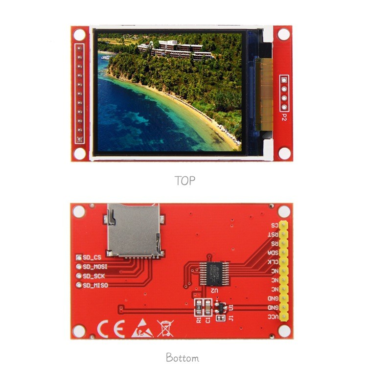 2 Inch Tft Lcd Display Module With PCBA, 176x220 Resolution, 4 Wire SPI Interface, Driving IC ILI9225