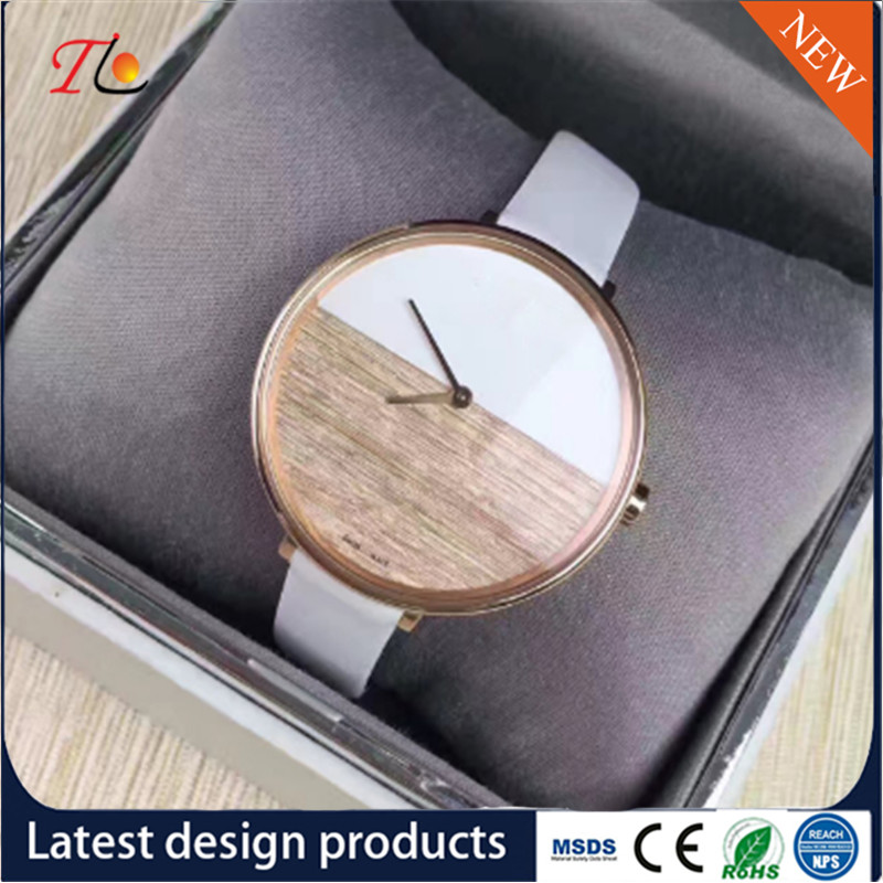 Wholesale Ladies Wrist Watch PU Band/Strap Alloy Case Fashion Watch Custom Logo Simple Style Round Dial