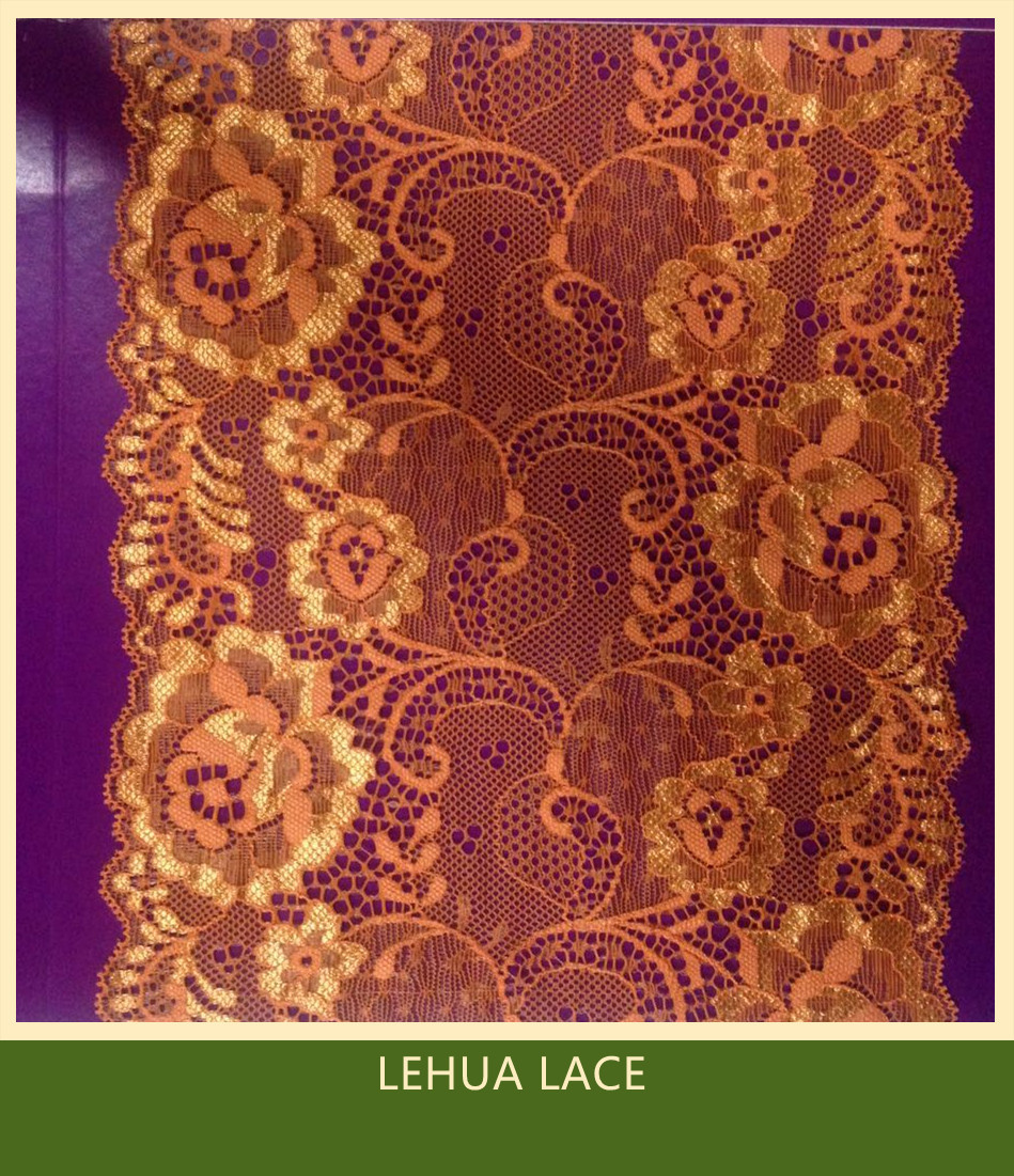 Hot Selling and nice quality Nylon Spandex Stretchy Brazil Lace from China