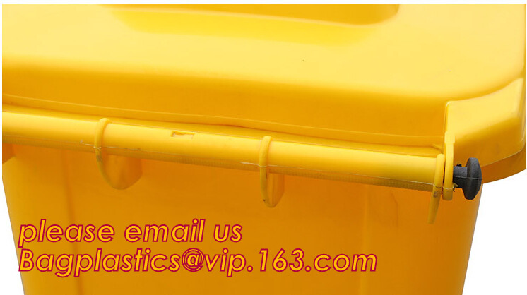 Plastic Wheeled Trash Can Outdoor urban facilities color coded waste bin, Outdoor no wheels trash bins, BAGPLASTICS PAC