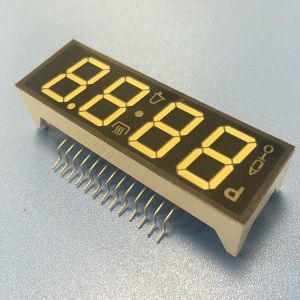 Ultra white customized 7 segment led display 4 digit for oven control