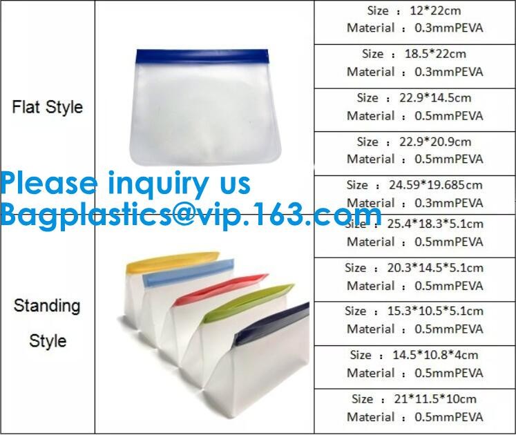 Reusable Transparent PVC Colored Bubble Zip lockk Bag,Eva/pe/pvc Zip lockk Frosted Biodegradable Clear Cellphone Garment Bag