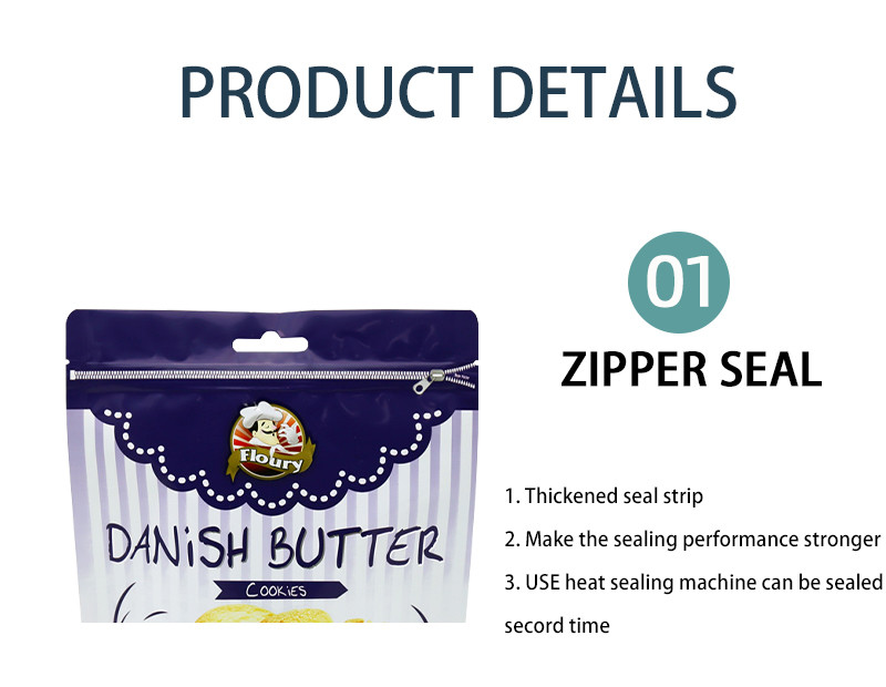 Self-Standing Zipper-Seal Food Packaging Bags For Convenient Storage And Portability
