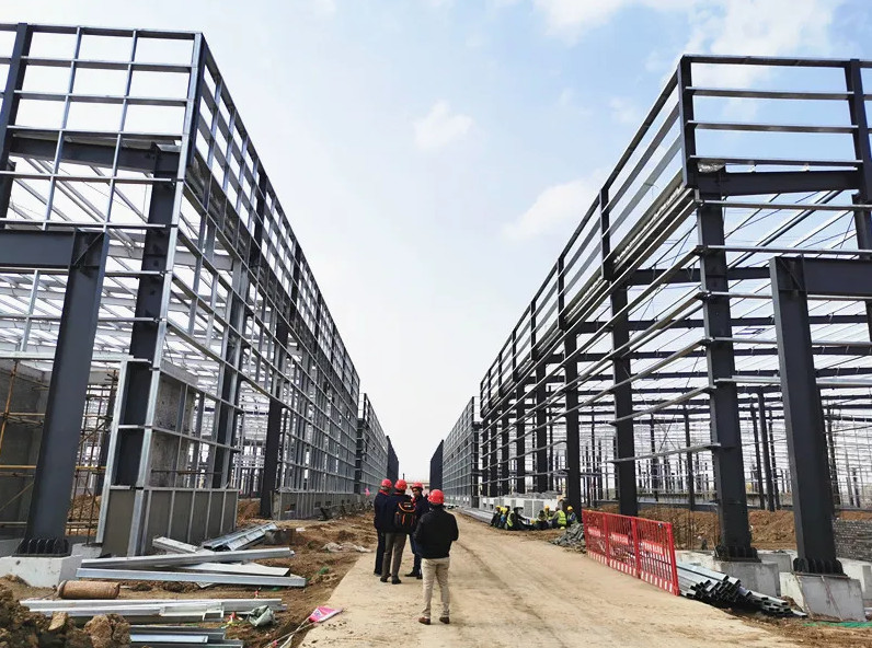 Prefabricated Industrial Workshop Metal Construction Warehouse Building Factory