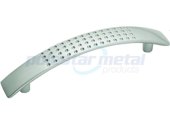 Satin Nickel Zinc Alloy Cabinet Pull Handle 5" Length For Hardware
