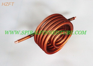 Heat Exchanging Copper / Cupronickel Water Heating Coil 0.75MM Fin Thickness for Water Tank