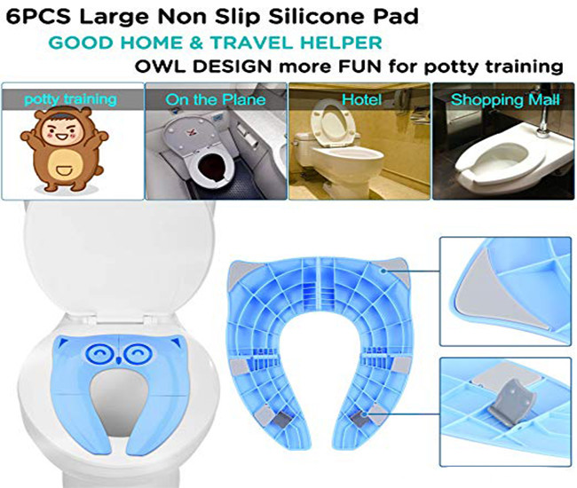 AMAZON FBA Plastic Foldable Baby Toilet Seat , Folding Toilet Seat