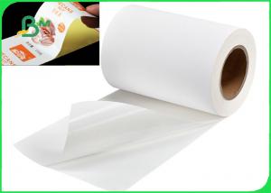 China Self - Adhesive 55GSM Thermal Sticker Paper For Bank Printer 4'' X 6 Inch on sale