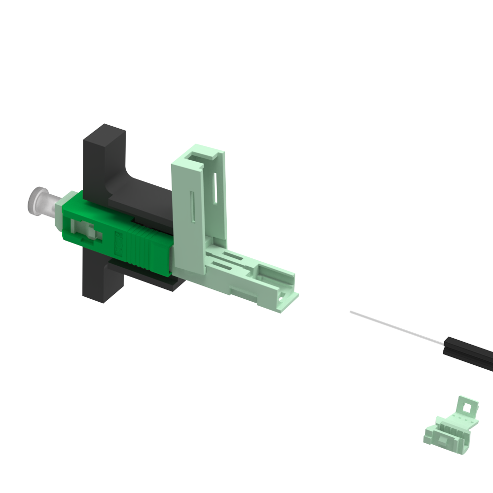 Simplex SC APC Fiber Optic Fast Connector 5 Used for Wired LAN Network Field Assembly