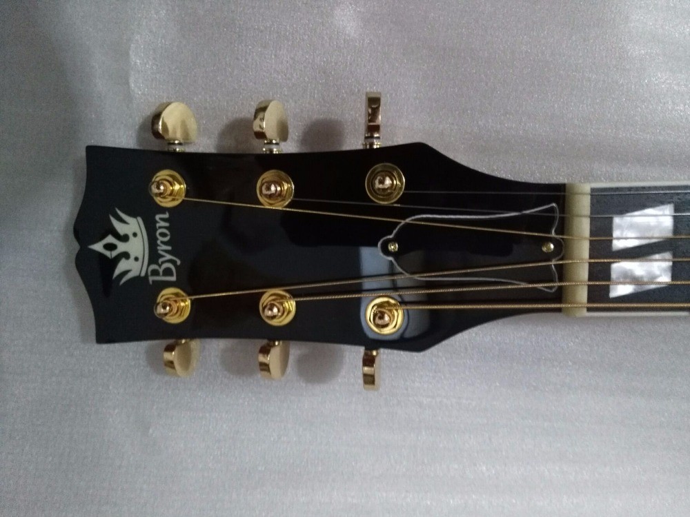 Best quality Dove style solid AAA spruce wood top flame maple back and side acoustic electric Guitar