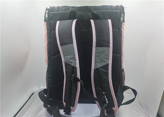 600D PVC Pickleball Racket Bag Backpack OEM / ODM With Outsides Racket Pocket Design