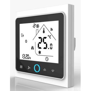 Commercial Digital Fan Coil Unit Thermostat Ceiling Mount CE Certification