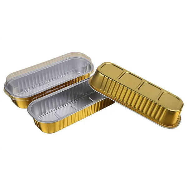 Aluminum Foil Food Container Rectangular Aluminum Bread Baking Foil Pan