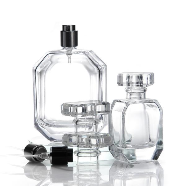 Bottles For Wholesale Stock Transparent Glass Perfume Bottles Portable Sub