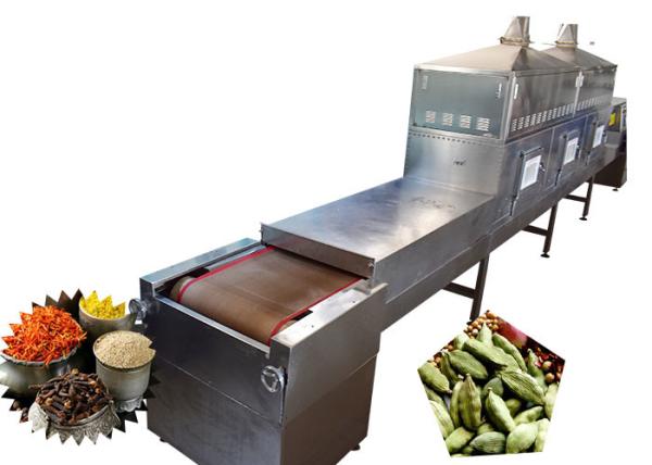 Tunnel Mangosteen Microwave Sterilization Machine Hot Recycling And Circulatory