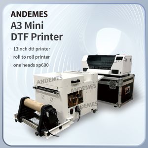 30cm A1 DTF Printer With White Ink Circulation System Single XP600 Head CMYKW