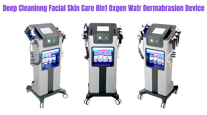 Vertical Multifunctional 8in1 Hydro Oxygen Machine H2O2 Skin Care Deep Cleaning