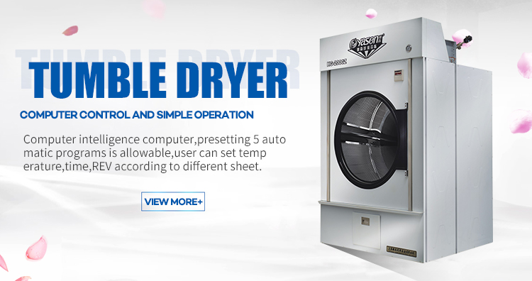 15-100kg Capability Laundry Clothes Dryer Machine with Steam and Electric Heating