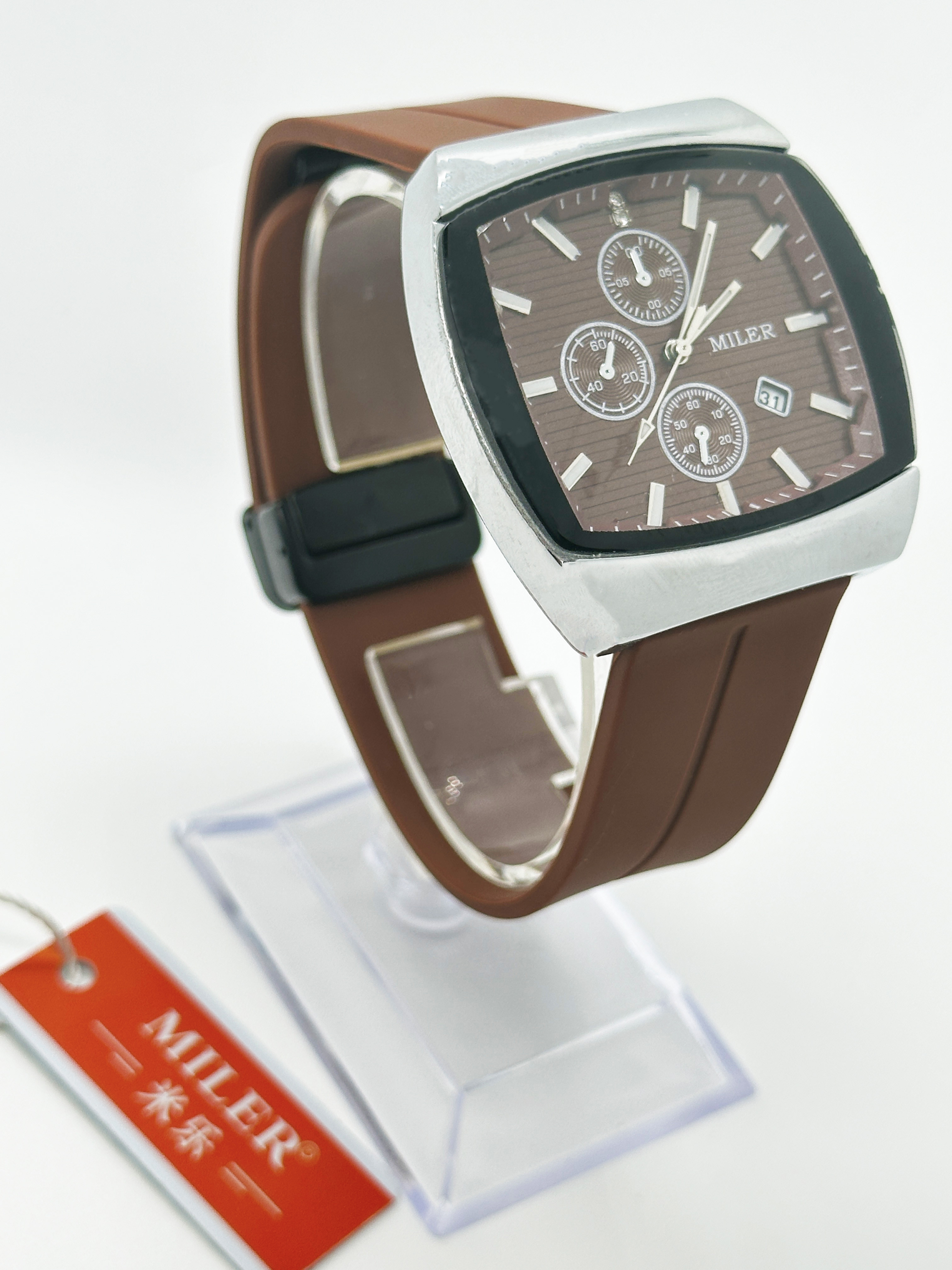 Customized Silicone Band Wrist Watches Minimalist Sport Quartz Watches