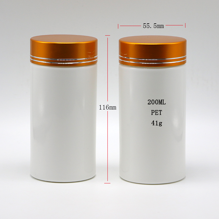 PE Plastic Bottles 200mL Capacity Customizable Color Aluminum Lids for Other Medicine