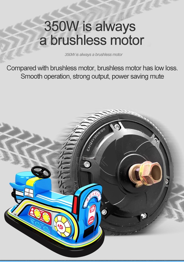 Dream Train 2 Electric Coin Operated Bumper Car Rotate 360 Degrees In Place