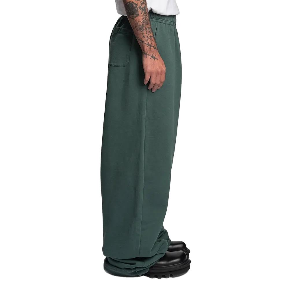 Customized Labels Custom Printed Mens Heavyweight French Terry Cotton Streetwear Pants