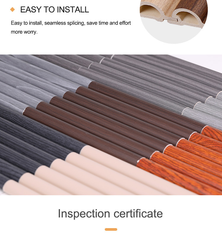 15mm Interior Decoration Wall Panel PVC Wood Plastic Arc Board