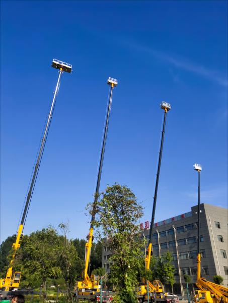 45 meters telescopic boom bucket aerial working platform