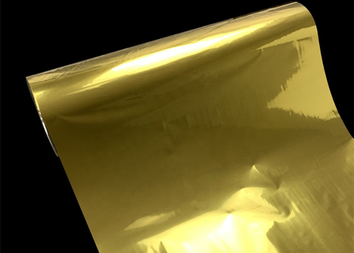 ‌Premium High-Reflective Luxury Gold Mirror-Finish BOPP/PET Thermal Laminating Film with Vacuum-Metalized Coating for Print-Optimized Packaging