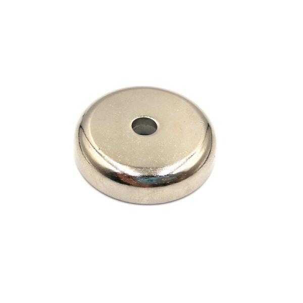 Neodymium Pot Shaped Magnet Industrial N35 With Nickel Coating