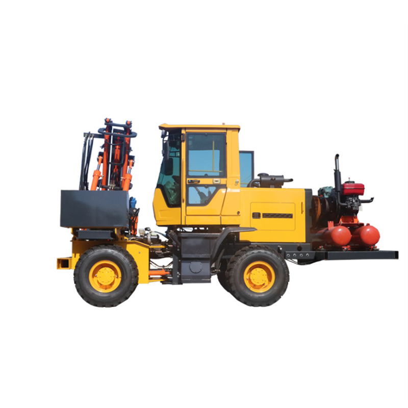Hydraulic Hammer Pile Driver Machine For Highway Guardrail Installation