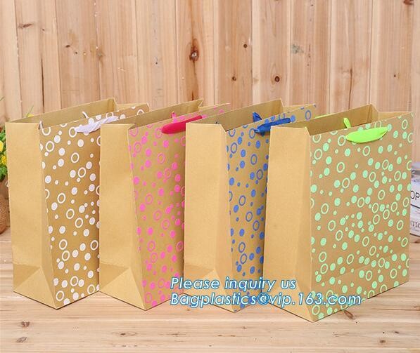 Luxury paper bags with handles Different Sizes,250gsm art paper shopping carrier bag custom printing with handle rope