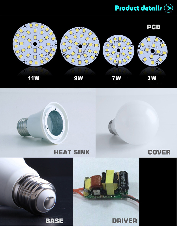 SMD 5630 7w LED bulb factory