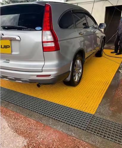 Modern Style High Strength Frp Grating Panels For Car Washing Room Fiberglass