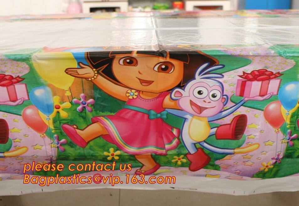 WHOLESALE DISPOSABLE PE PRINTED POLKA DOTS PARTY TABLE CLOTH, TABLE COVER,1PCS/BAG,600BAGS/CTN,SEASONAL PACKAGING TPU EV