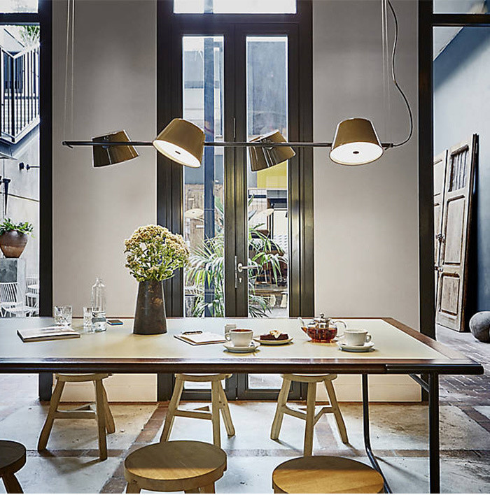 Macaron Dining Room Black Metal Chandelier Kitchen home Tam Tam Marset Chandelier(WH-MI-386)