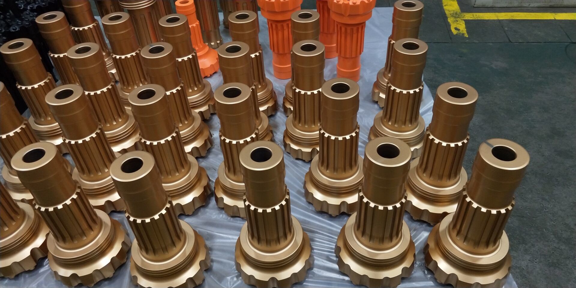 Spherical / Ballistic QL50 Shank Dth Button Bits For High Pressure Range