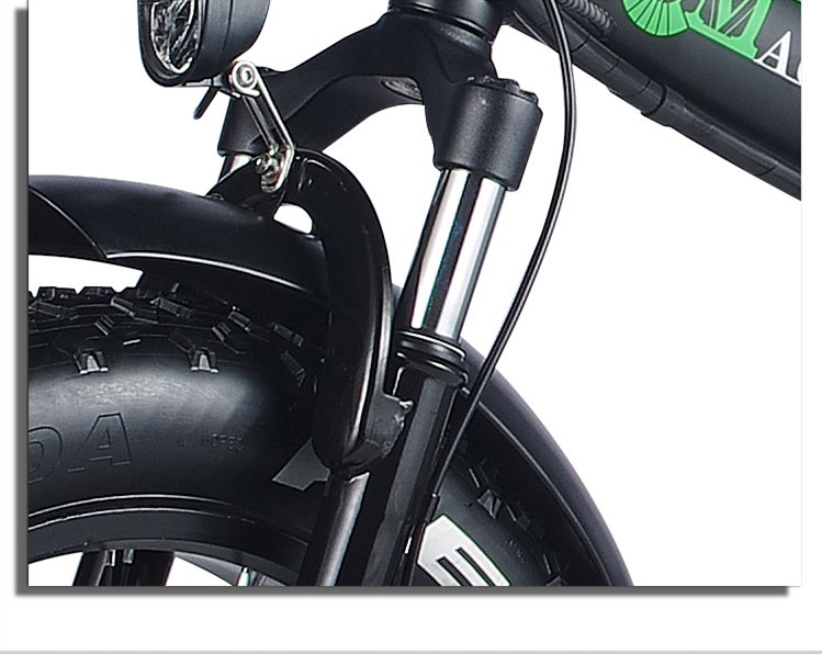 48V 20" Fat tire Ebike with Foldable Design and One Seat Capacity Range per Power 31-60 km
