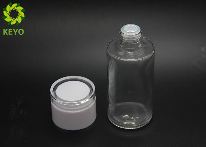 Screen Printing 100ml Round Glass Lotion Bottle