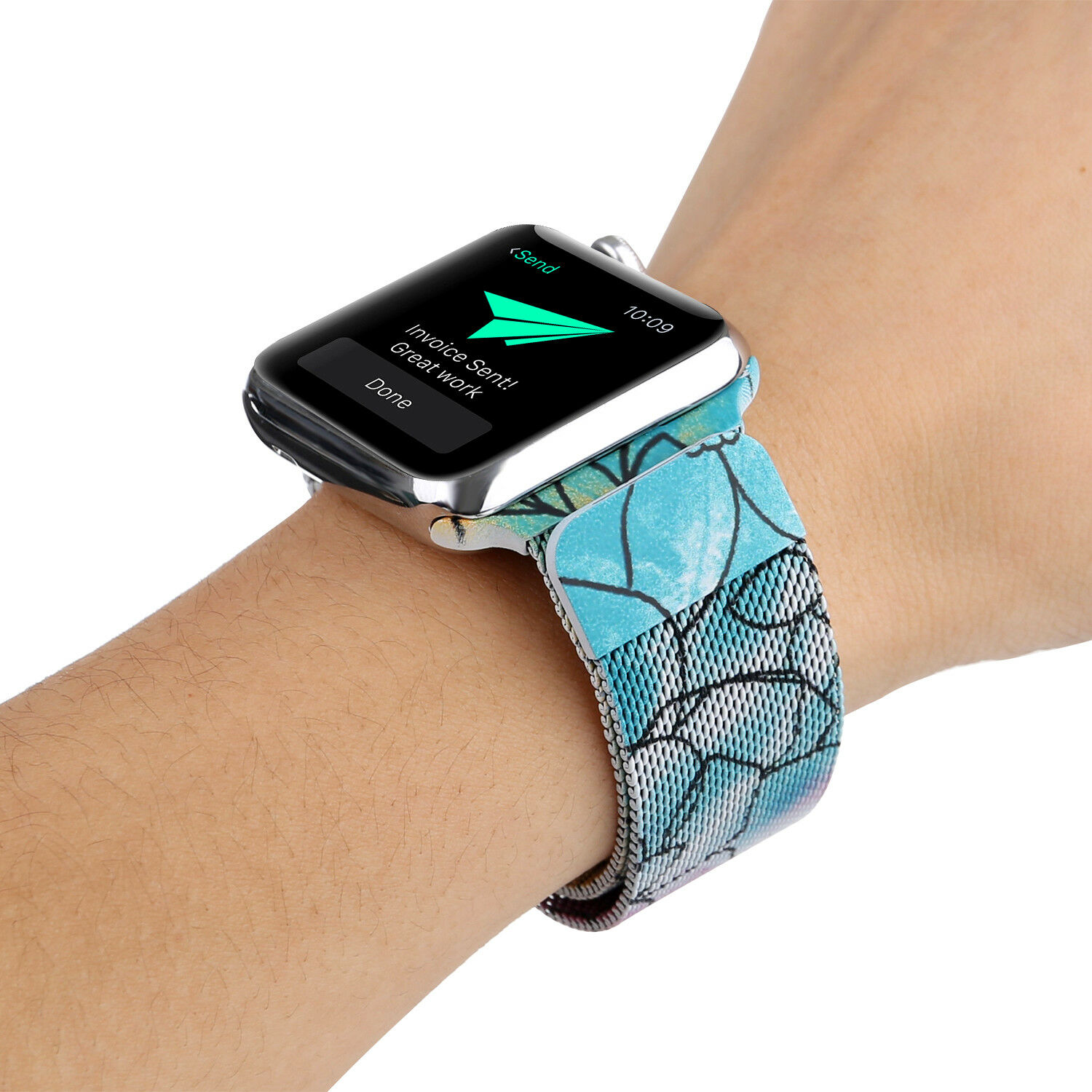 Stainless steel strap Smartwatch OEM IP67 Waterproof Sports Blood Pressure Smart Wristband