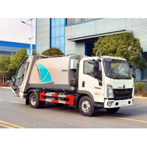 4*2 Trash Compression Garbage Trucks and Rubbish Collection Garbage Compactor