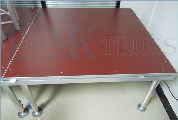 18mm Plywood or 18mm Tempered Glass Triangle Portable Stage Platform for Truss Display