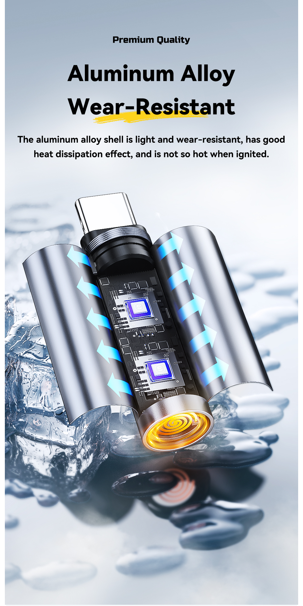 ESSAGER ES-OTG26 OTG Lighter Portable USB Type C Electric Lighter