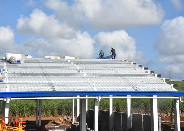 Heavy Duty Designed Anti Cyclone arch roof Steel Structure Workshop and