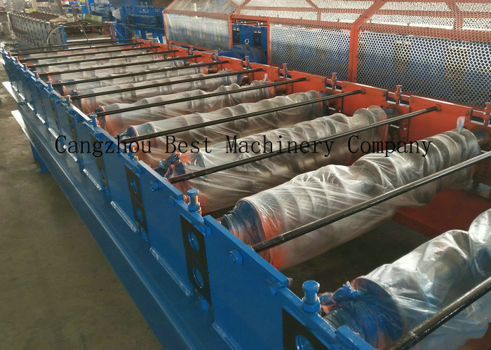 Aluminum IBR Roofing Sheet Roll Forming Machine Colored Steel Tile Type