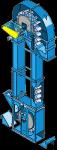 800t/h Industrial Vertical Bucket Elevator For Bulk Material Transport