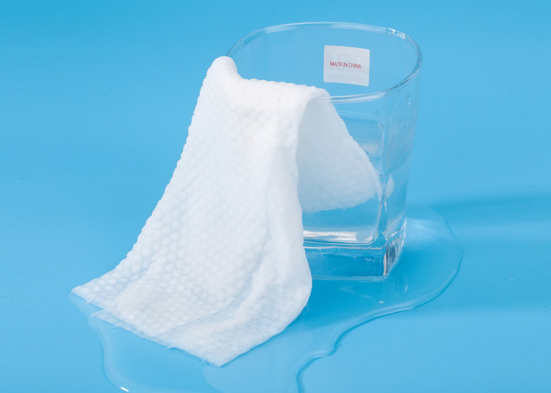 65g Meshed Spunlace Nonwoven Fabric For Wet Wipes