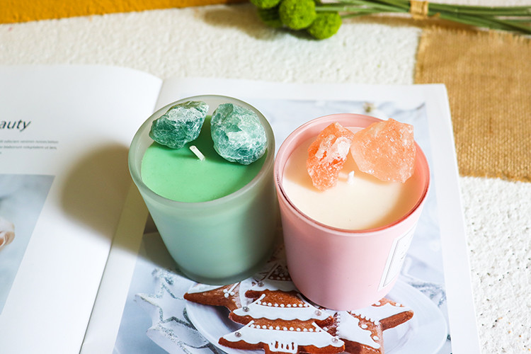 11 X 13cm Home Decoration Candles Luxury Aromatherapy Crystal Jar Soy Wax