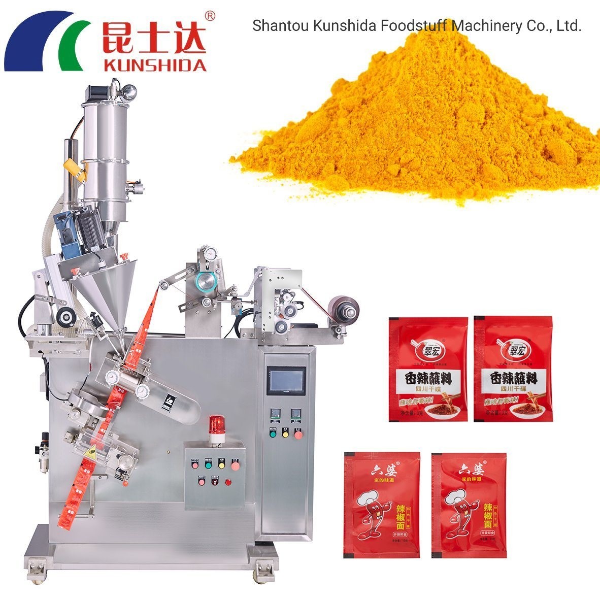 Chili Powder Pouch High-Speed Fully Automatic Multi-Functional Auger Filling